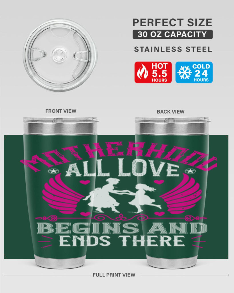 motherhood all love 57#- mothers day- Tumbler