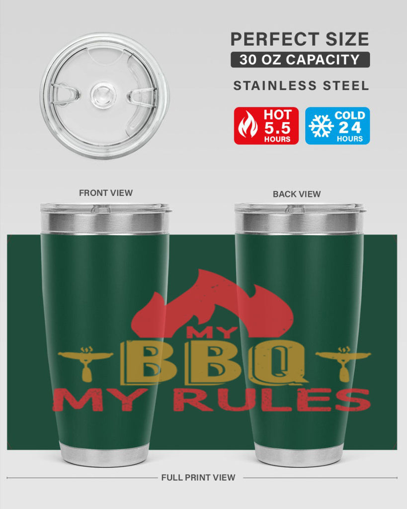 my bbq my ruless 21#- bbq- Tumbler