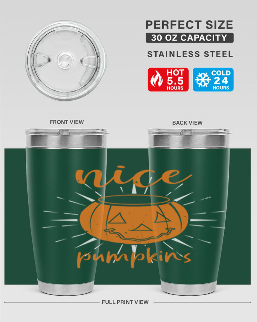 nice pumpkins 138#- halloween- Tumbler