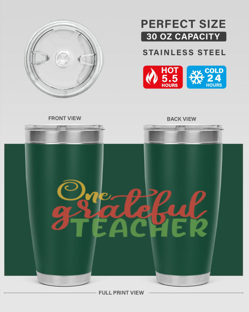 one grateful teacher Style 168#- teacher- tumbler