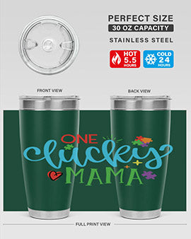 one lucky mama Style 33#- autism- Tumbler