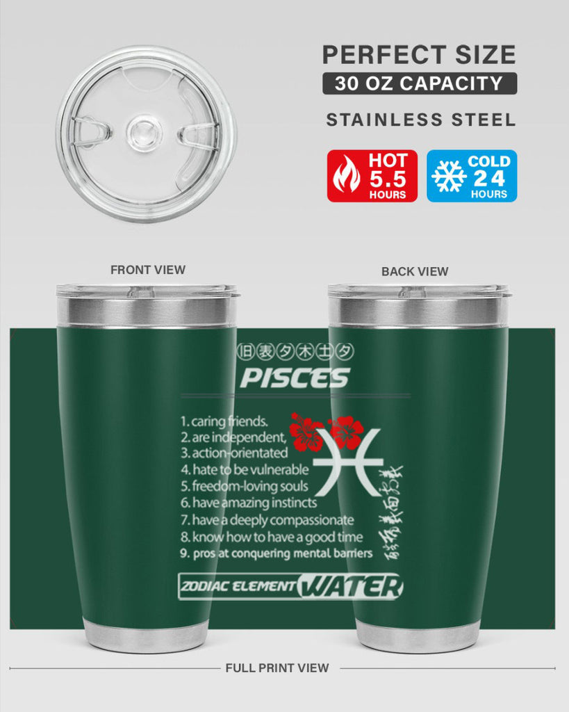 pisces 356#- zodiac- Tumbler