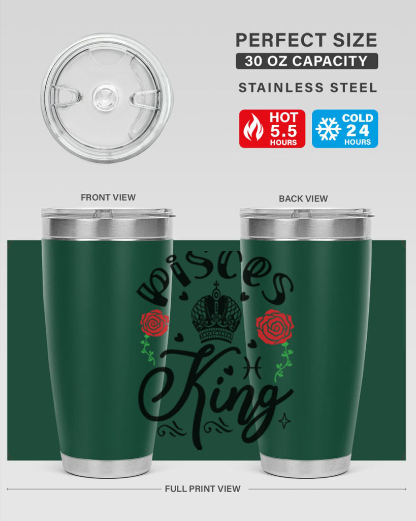 pisces king 375#- zodiac- Tumbler