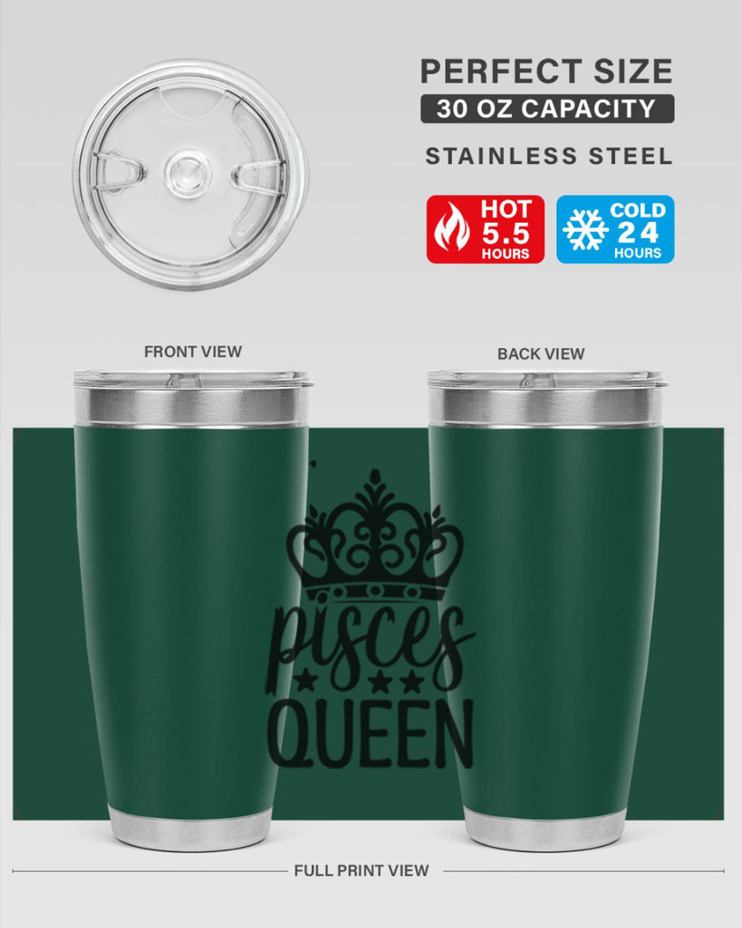 pisces queen 376#- zodiac- Tumbler