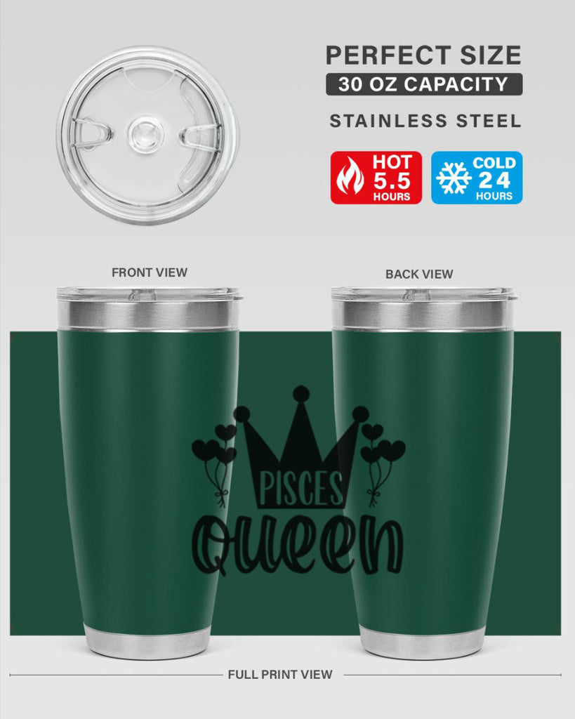 pisces queen 377#- zodiac- Tumbler