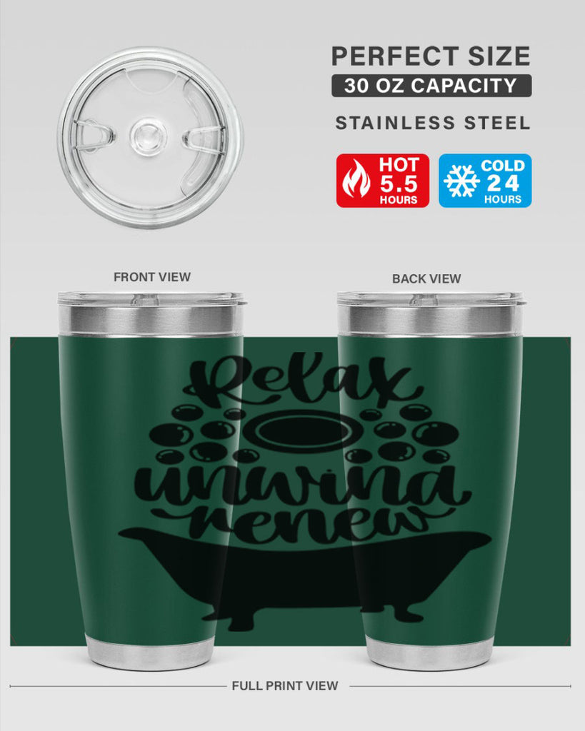 relax unwind renew 19#- bathroom- Tumbler