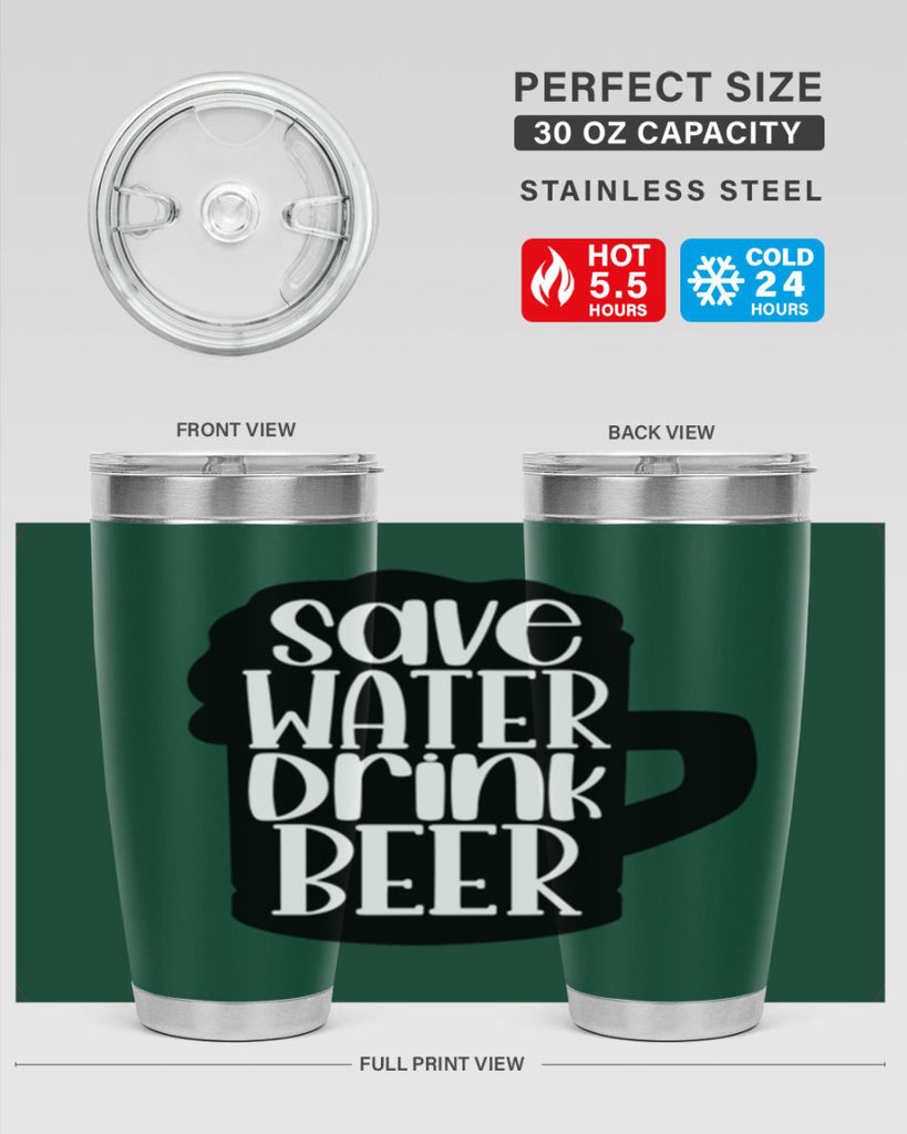 save water drink beer 23#- beer- Tumbler