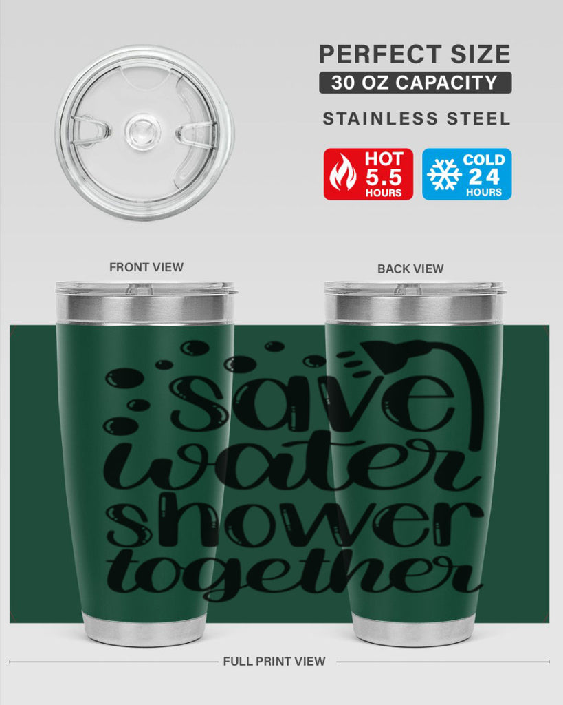 save water shower together 18#- bathroom- Tumbler