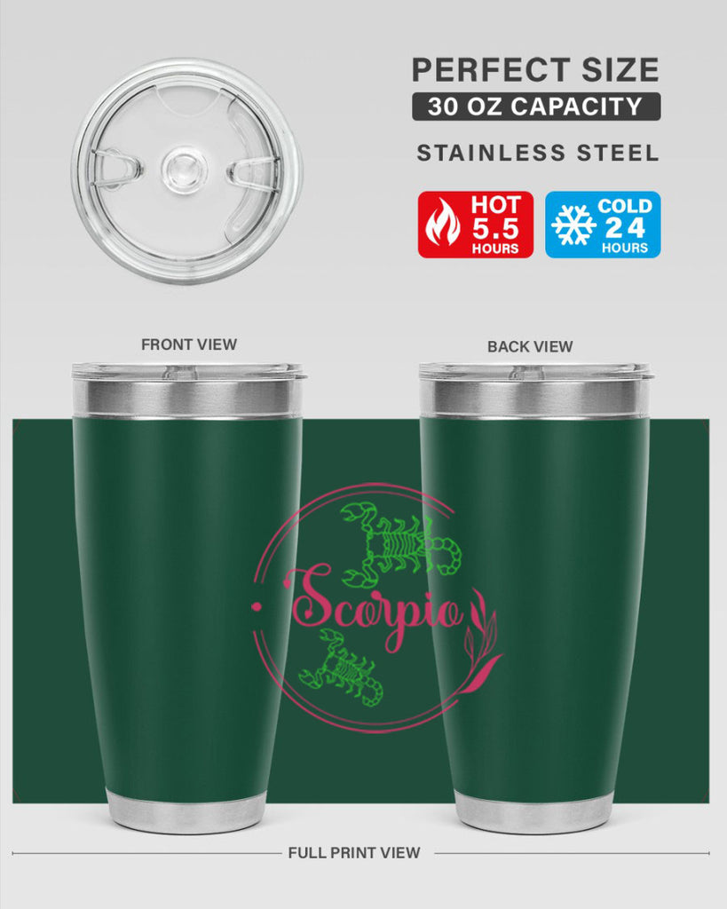 scorpio 437#- zodiac- Tumbler