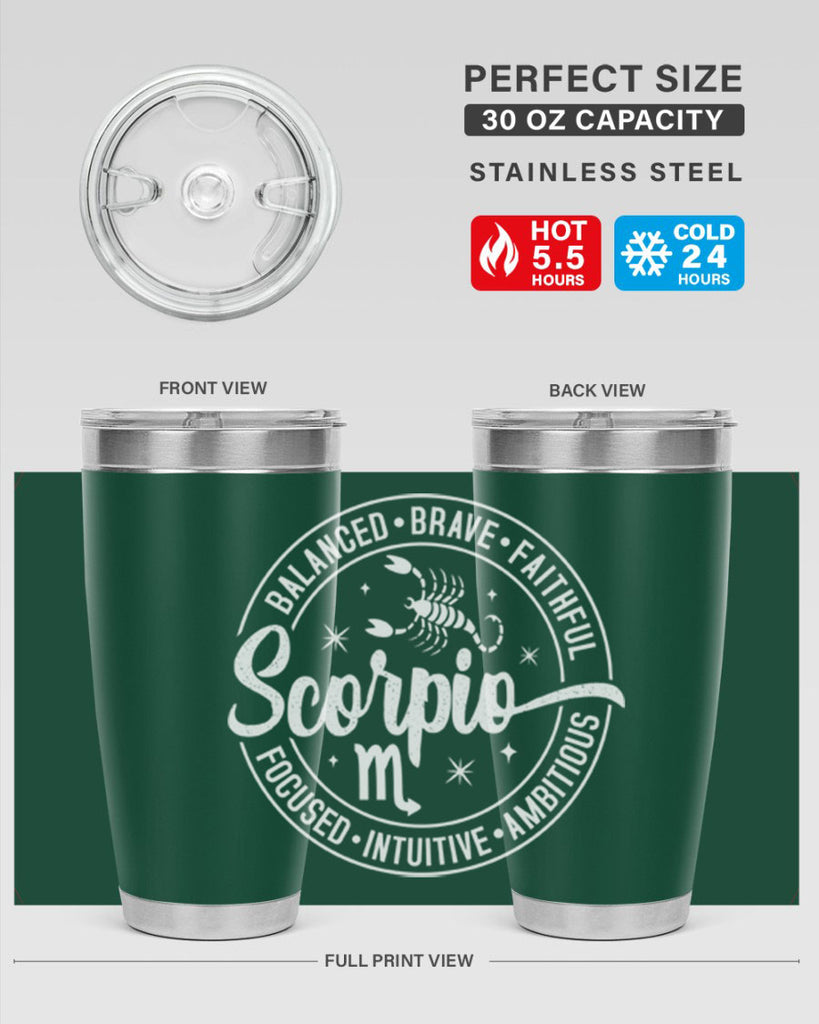 scorpio 439#- zodiac- Tumbler