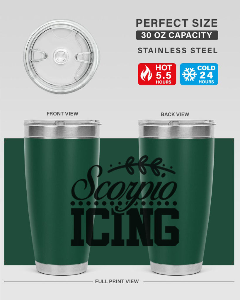 scorpio icing 442#- zodiac- Tumbler