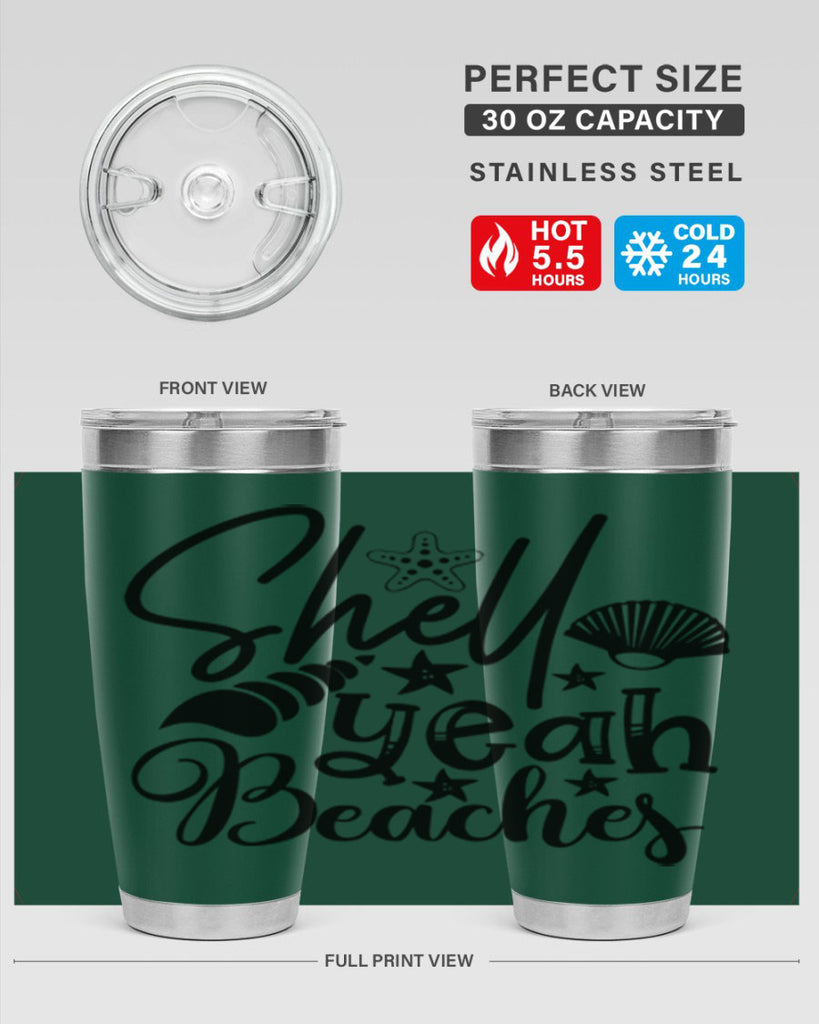 shell yeah beaches Style 75#- summer- Tumbler