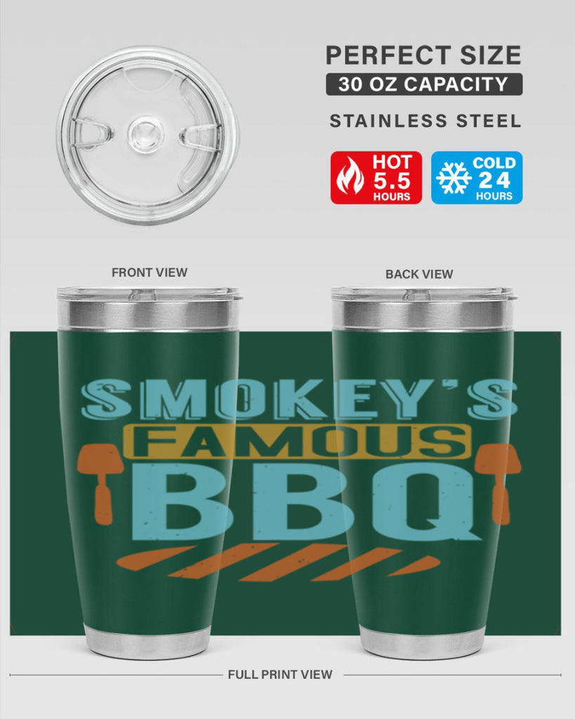 smokeys famous bbq 11#- bbq- Tumbler