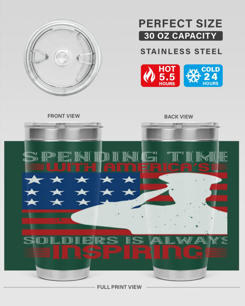 spending time with americas 90#- Veterns Day- Tumbler
