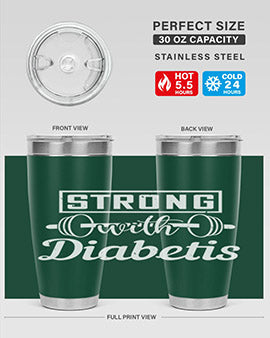 strog with diabetis Style 11#- diabetes- Tumbler