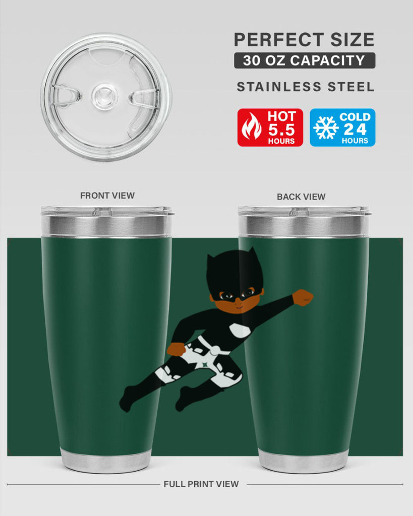 super kid 13#- black men - boys- tumbler