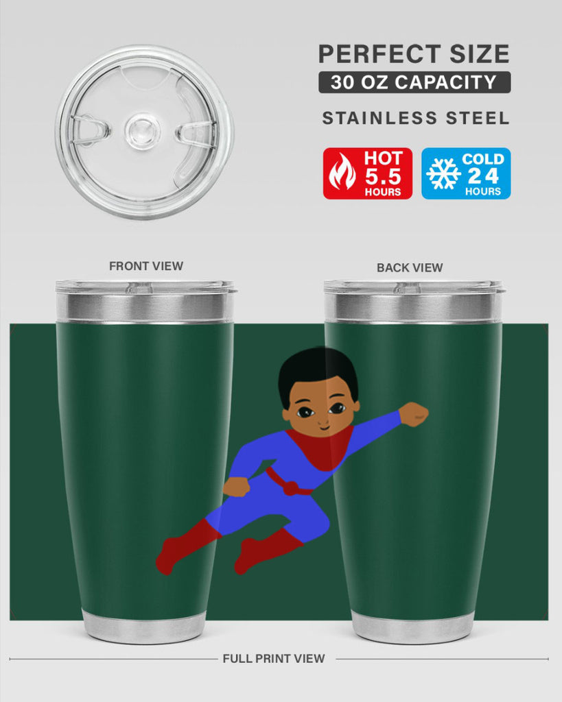super kid 14#- black men - boys- tumbler
