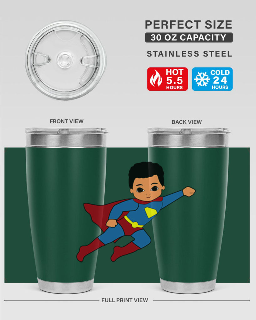 super kid 15#- black men - boys- tumbler