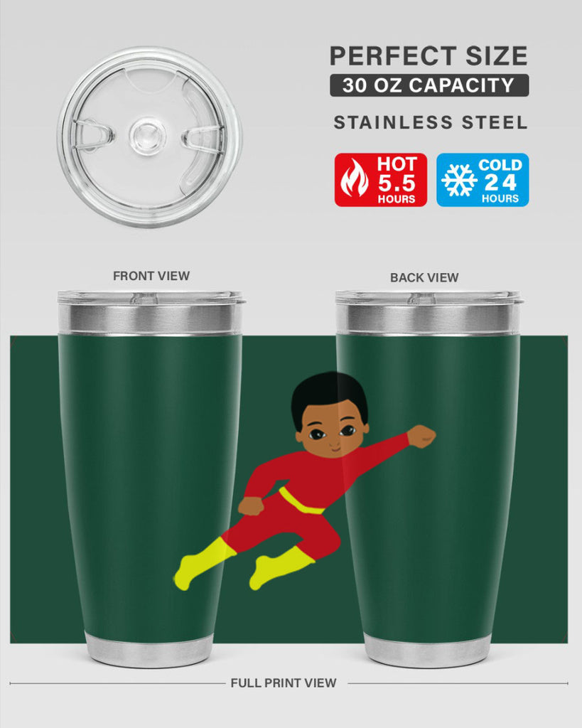 super kid 4#- black men - boys- tumbler
