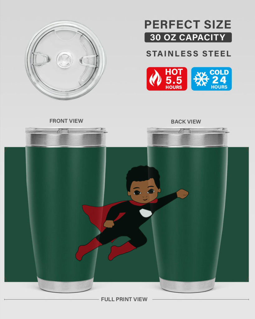 super kid 5#- black men - boys- tumbler