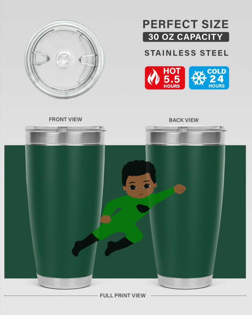 super kid 6#- black men - boys- tumbler