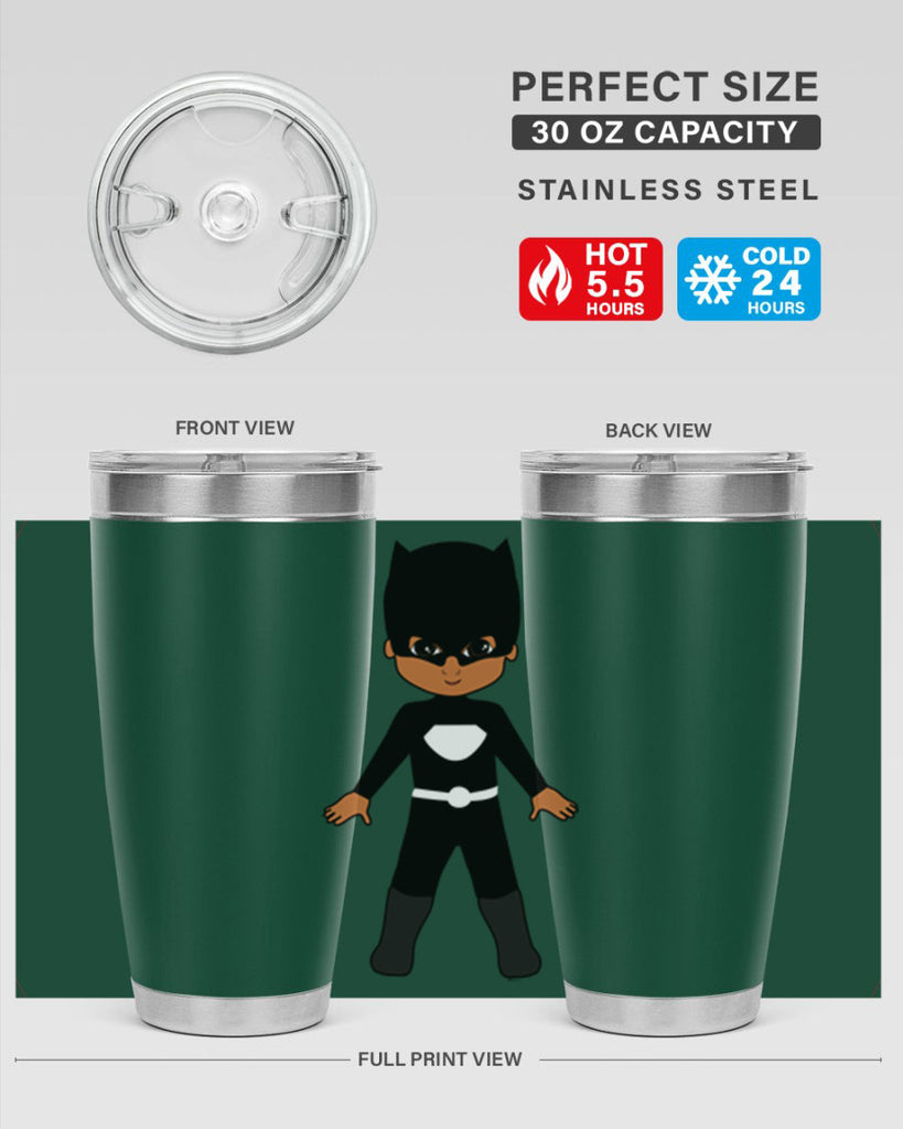 super kid 8#- black men - boys- tumbler