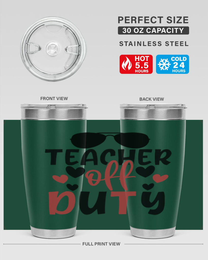 teacher off duty Style 205#- teacher- tumbler