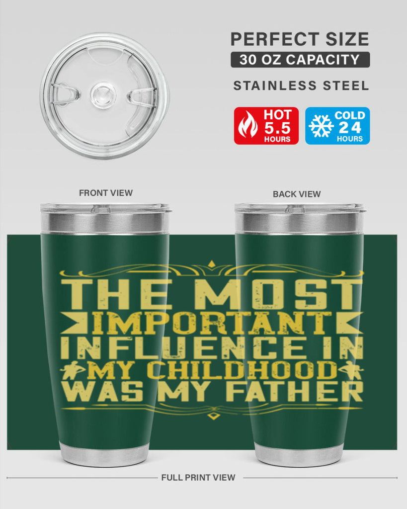 the most important influence in my childhood was my father 16#- Parents Day- Tumbler