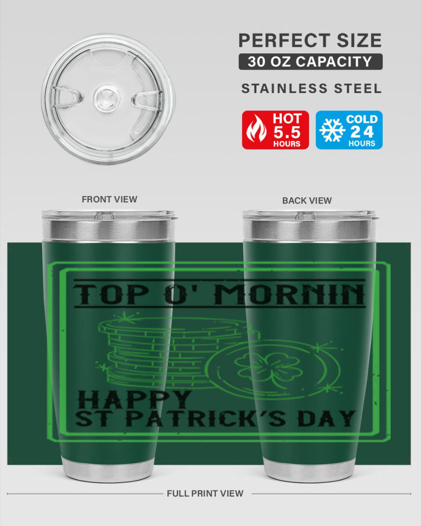 top o mornin happy st patrick’s day Style 8#- St Patricks Day- Tumbler