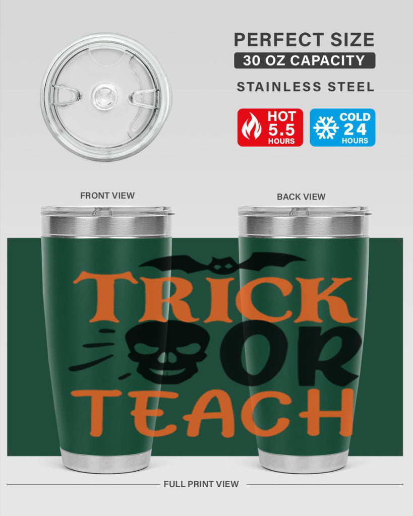 trick or teach 104#- halloween- Tumbler
