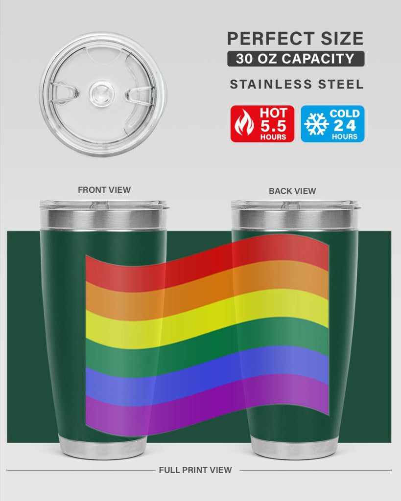 wavy rainbow flag 1#- lgbt- Tumbler