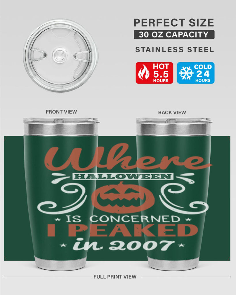 where halloween is 122#- halloween- Tumbler