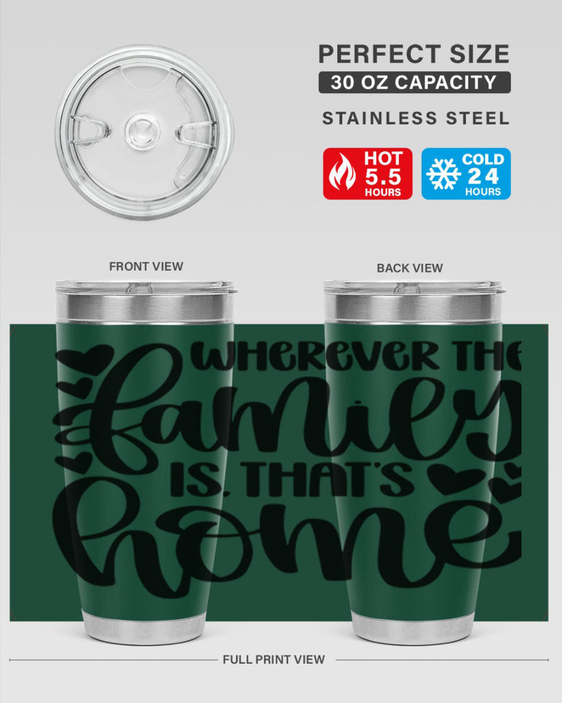 wherever the family is thats home 1#- home- Tumbler