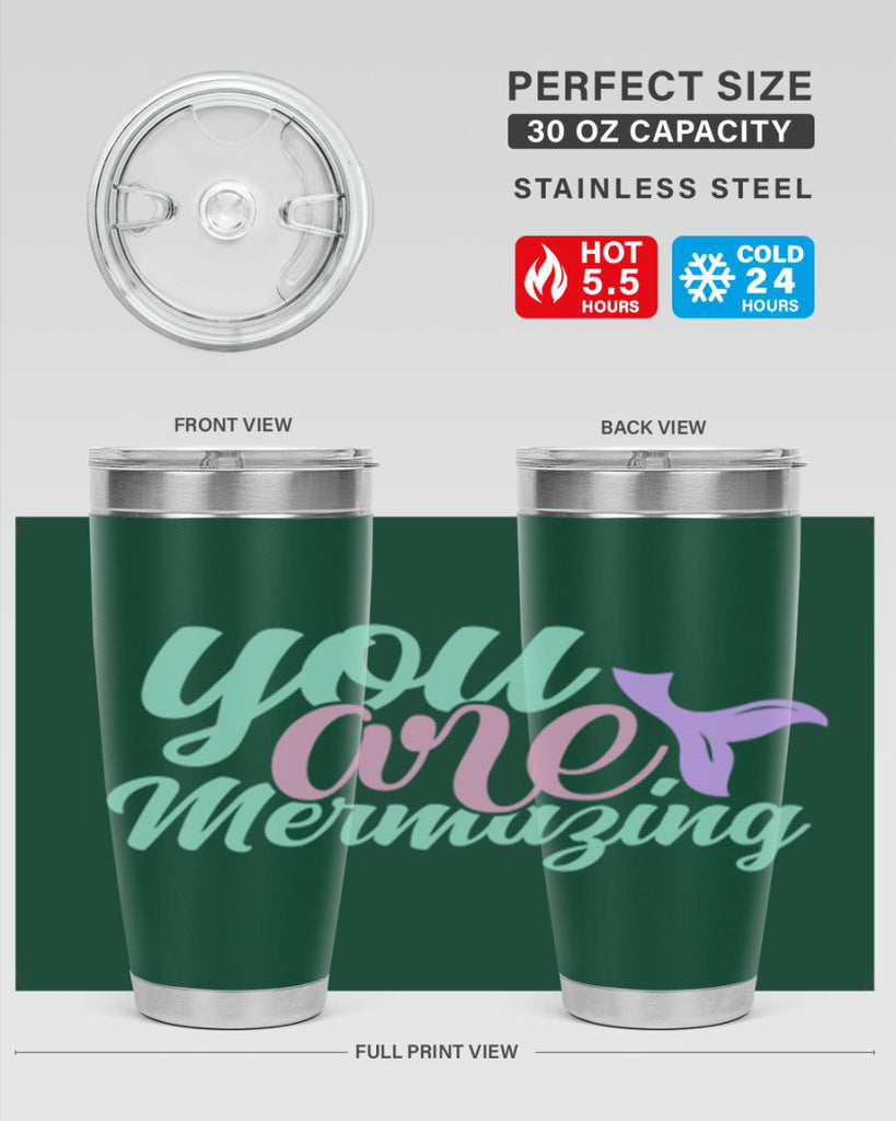 you are mermazing 9#- mermaid- Tumbler