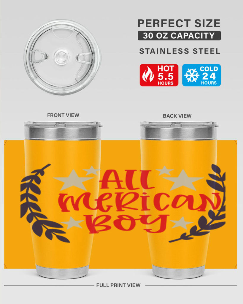 All Merican Boy Style 143#- Fourt Of July- Tumbler