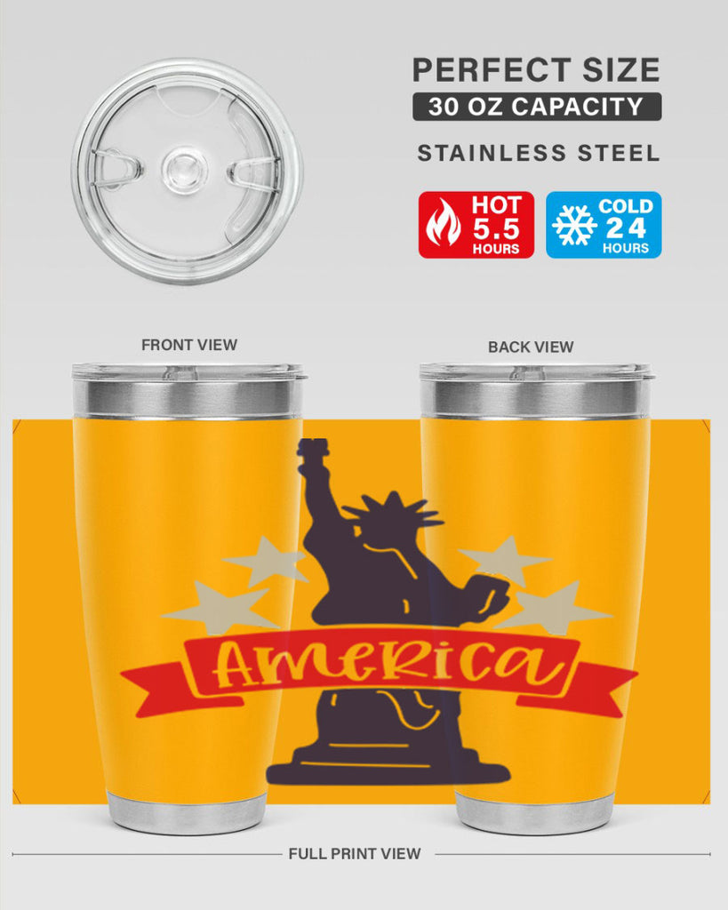 America Style 145#- Fourt Of July- Tumbler