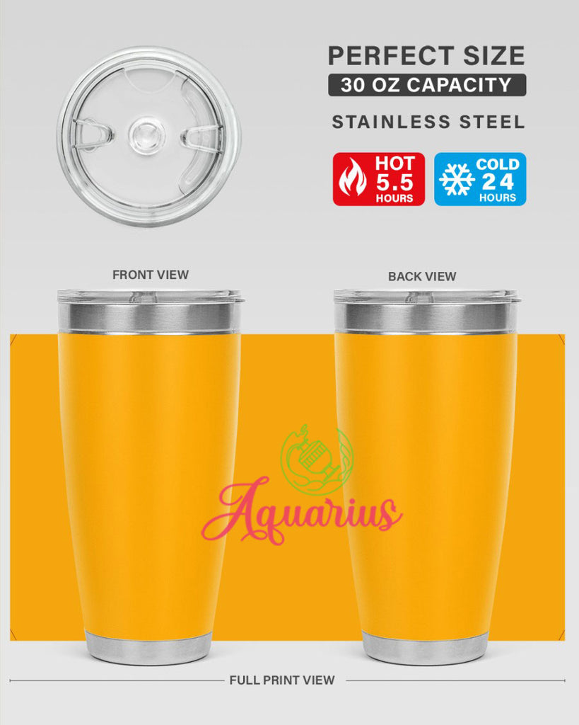 Aquarius 70#- zodiac- Tumbler
