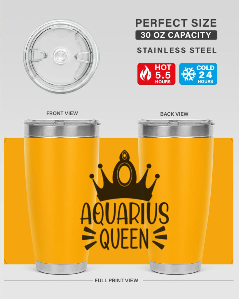 Aquarius queen 73#- zodiac- Tumbler