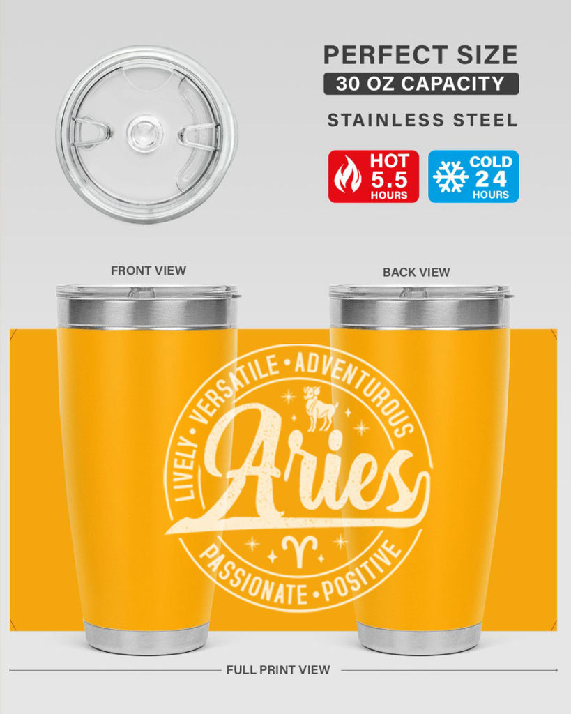 Aries 103#- zodiac- Tumbler