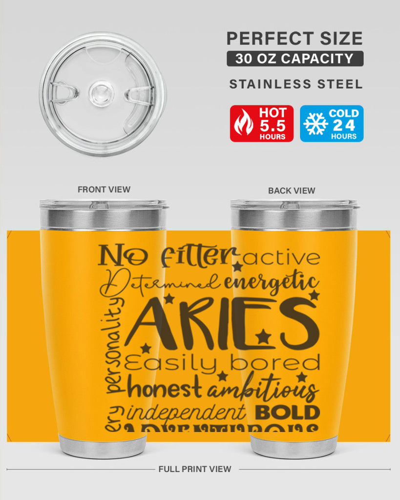 Aries 564#- zodiac- Tumbler