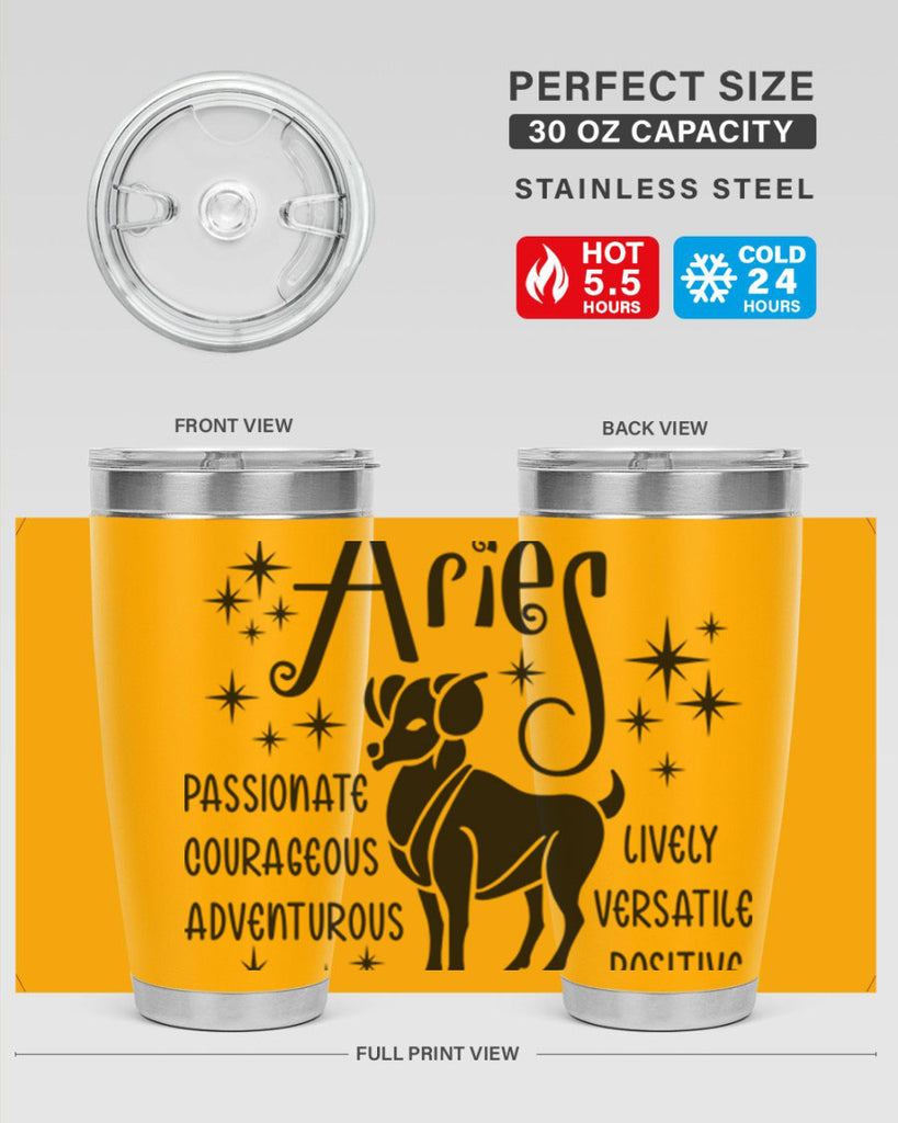 Aries 93#- zodiac- Tumbler