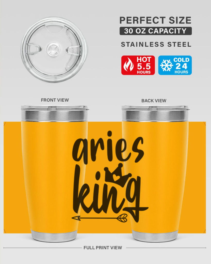 Aries king 108#- zodiac- Tumbler