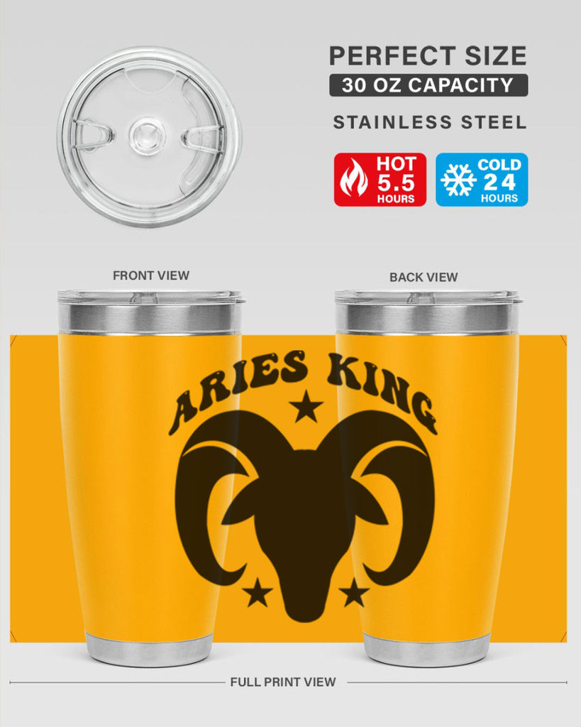 Aries king 110#- zodiac- Tumbler