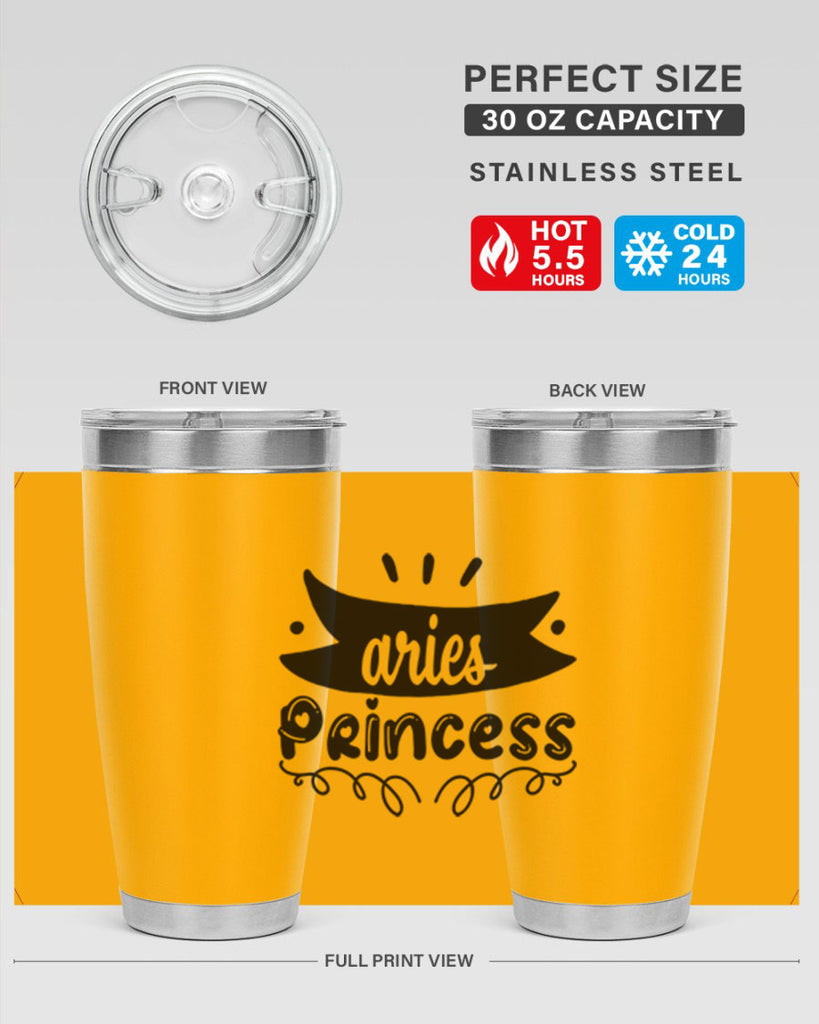 Aries princess 116#- zodiac- Tumbler