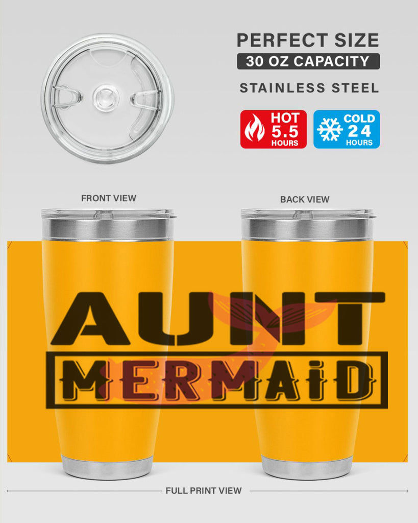 Aunt mermaid 17#- mermaid- Tumbler