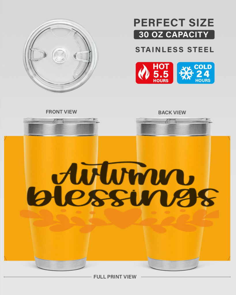 Autumn Blessings 472#- fall- Tumbler