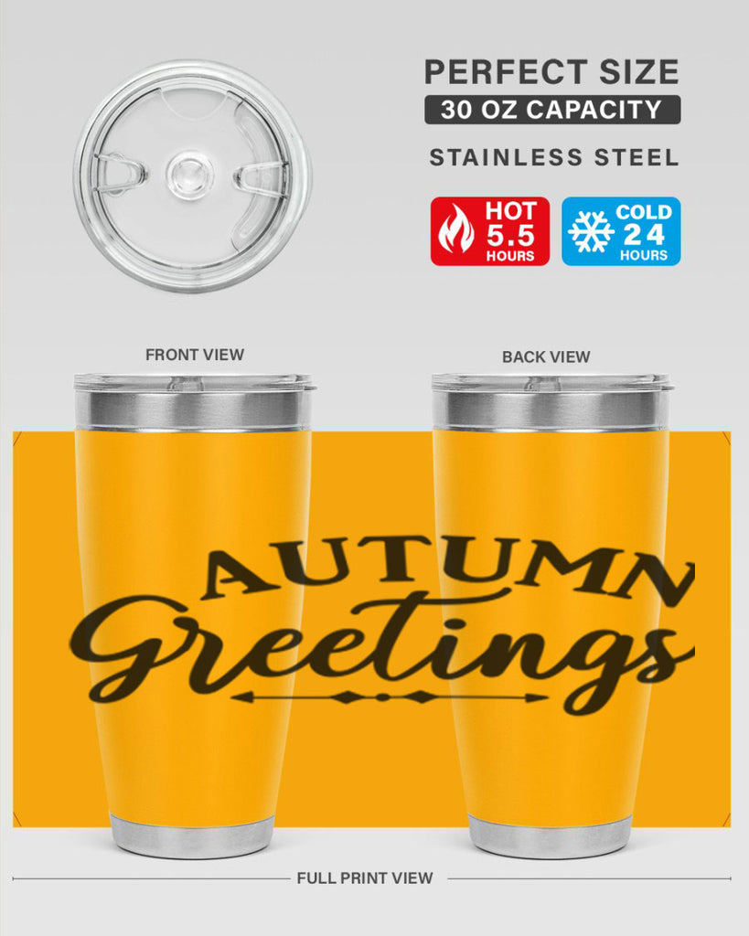 Autumn Greetings 16#- fall- Tumbler