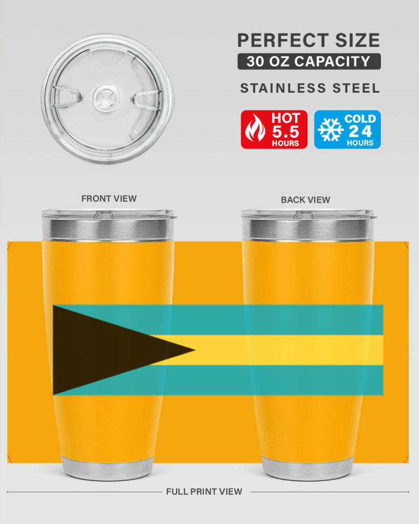 Bahamas 186#- world flags- Tumbler