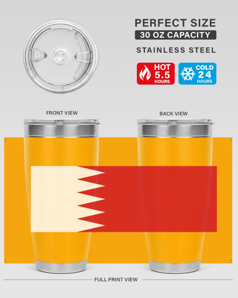Bahrain 185#- world flags- Tumbler