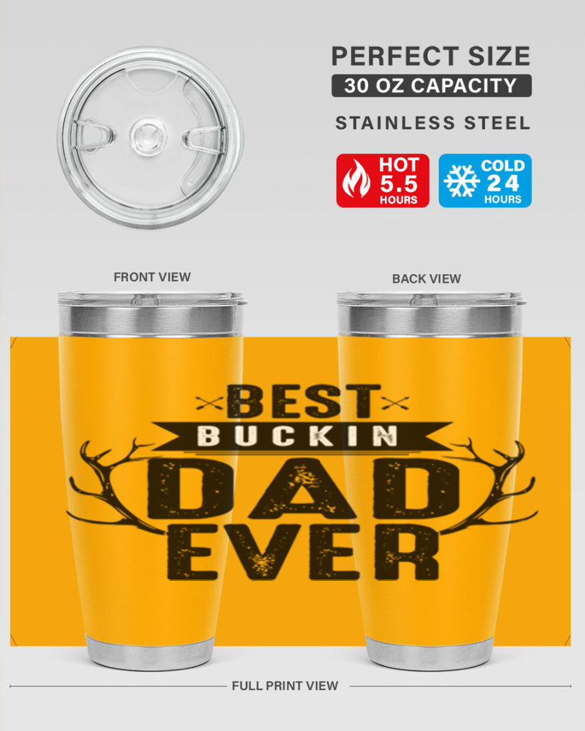 Best Buckin Dad ever 48#- dad- Tumbler